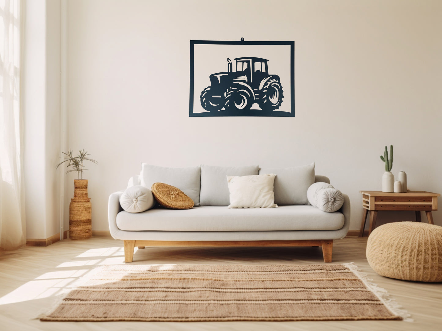 Traktor Metall Wanddeko