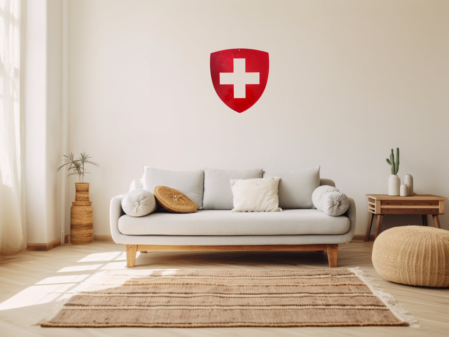 Schweizer Schild Metall Wanddeko