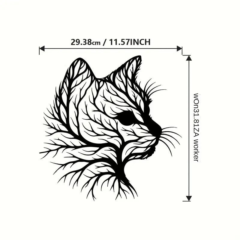 Metall Silhouette Wandkunst für Wohnzimmer | Limbit
