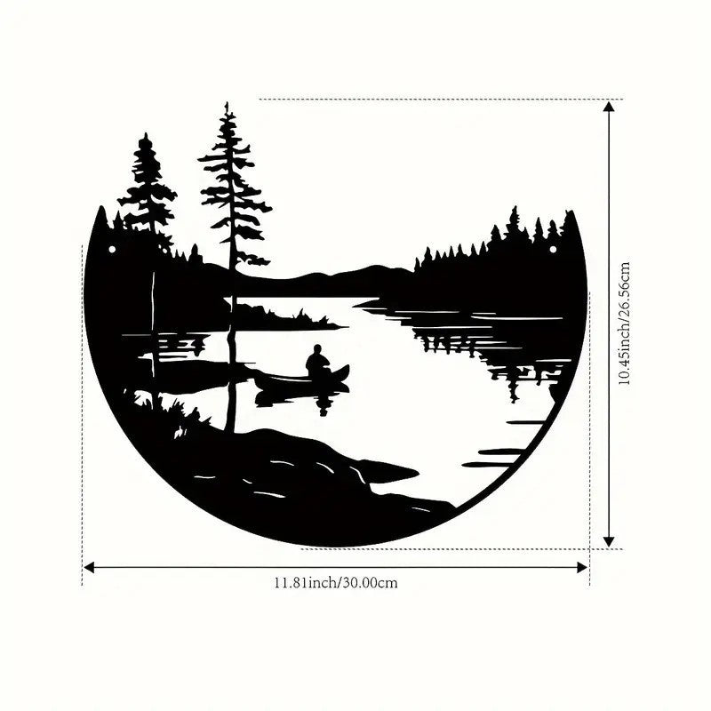 Metall Silhouette Wandkunst für Wohnzimmer | Limbit