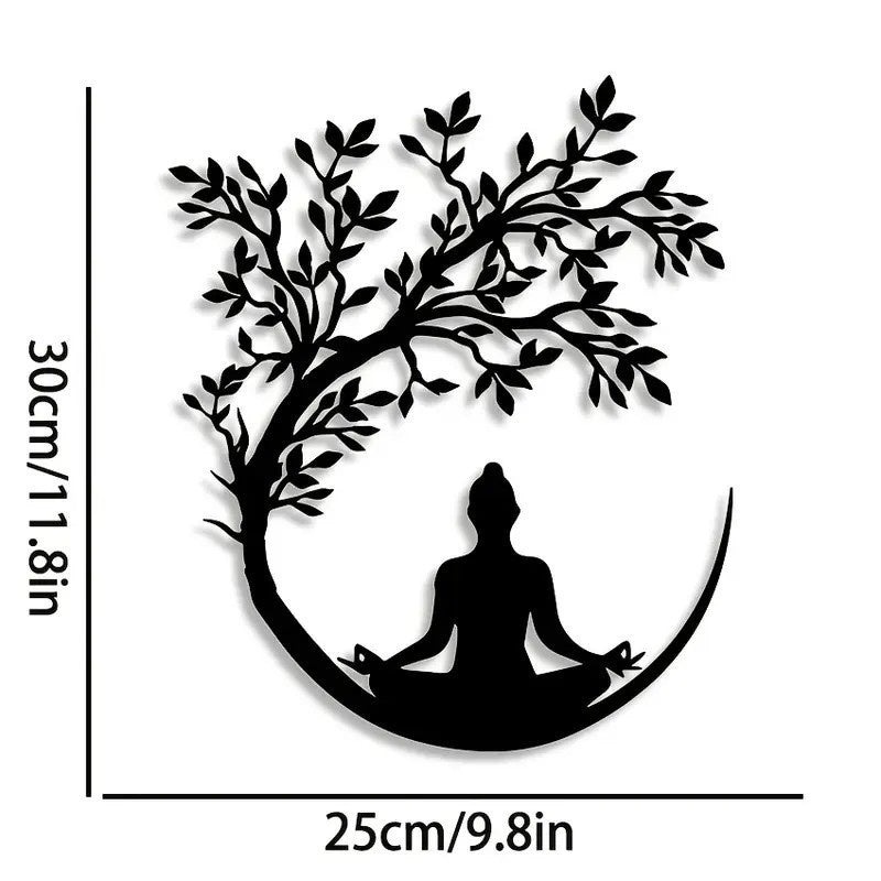 Metall Silhouette Wandkunst für Wohnzimmer | Limbit