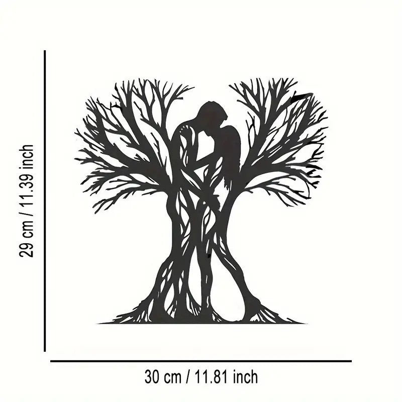 Metall Silhouette Wandkunst für Wohnzimmer | Limbit