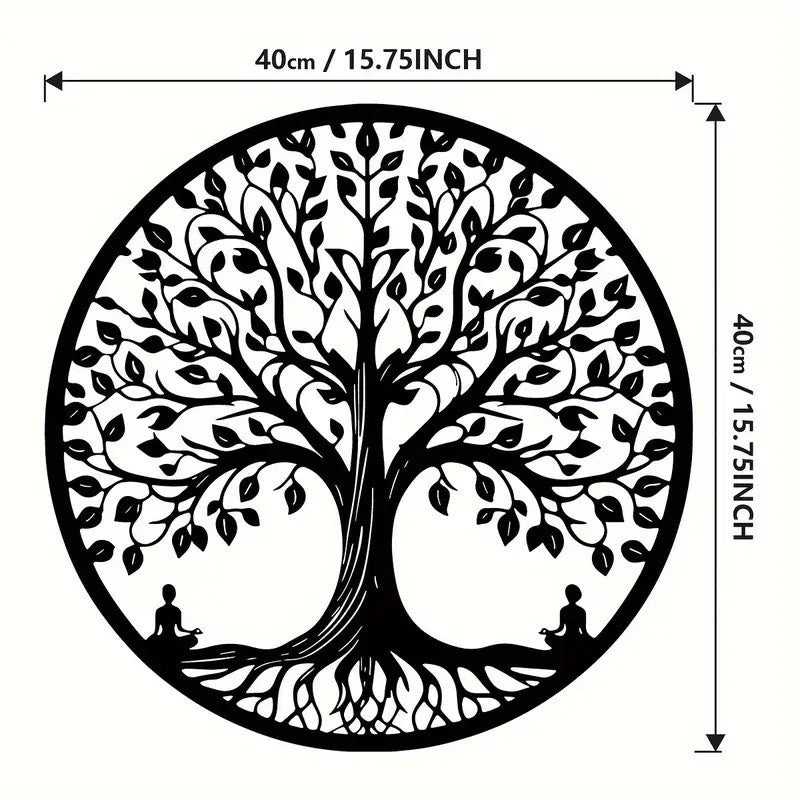 Metall Silhouette Wandkunst für Wohnzimmer | Limbit