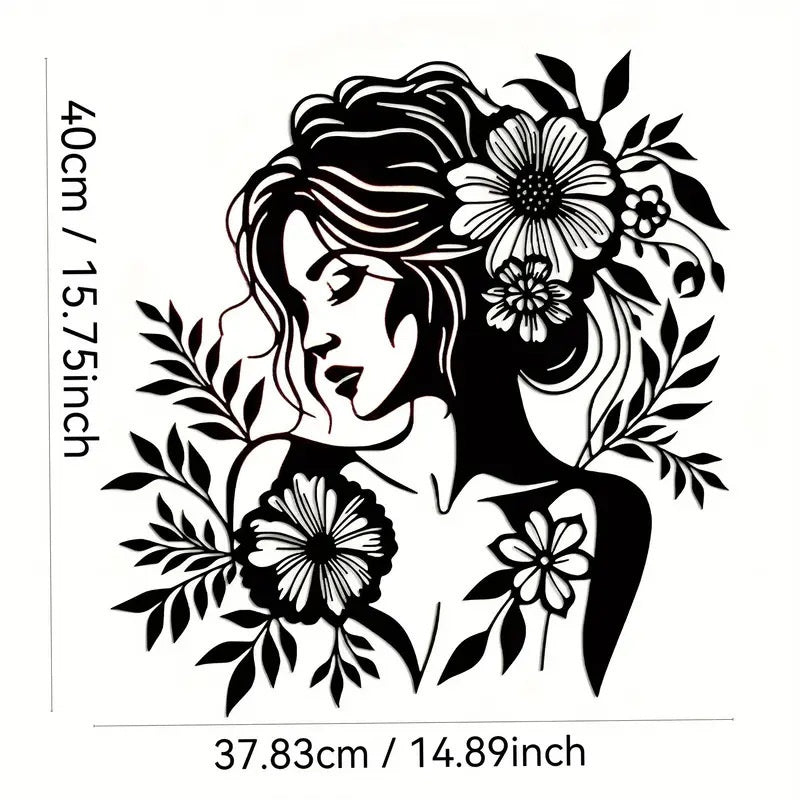 Metall Silhouette Wandkunst für Wohnzimmer | Limbit