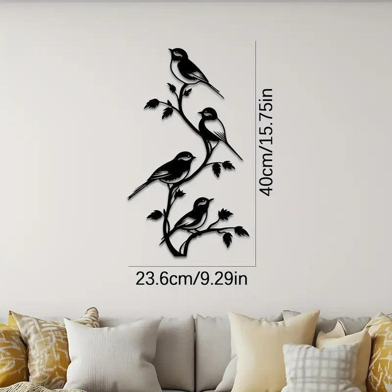 Metall Silhouette Wandkunst für Wohnzimmer | Limbit